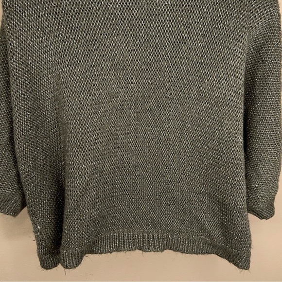 SIZE 22 VINTAGE 90’s GREY KNIT BOLERO SWEATER AVENUE PLUS COZY GRAY SHORT SLEEVE - Picture 8 of 12